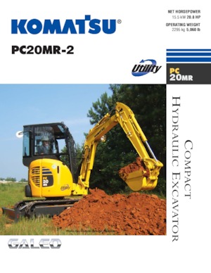 Mini-graafmachines Komatsu PC20MR-2