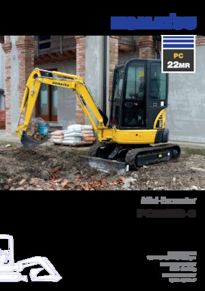 Mini-graafmachines Komatsu PC22MR-3