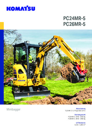 Mini-graafmachines Komatsu PC26MR-5