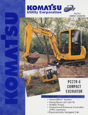 Mini-graafmachines Komatsu PC27R-8