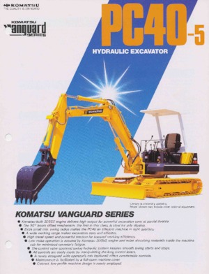 Mini-graafmachines Komatsu PC40-5