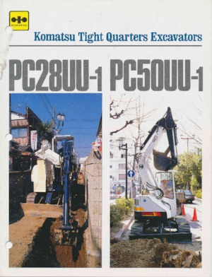 Mini-graafmachines Komatsu PC50UU-1