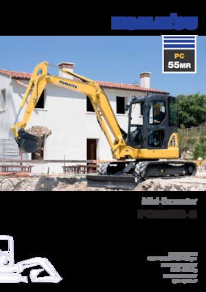 Mini-graafmachines Komatsu PC55MR-3