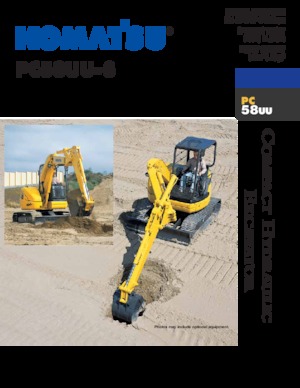 Mini-graafmachines Komatsu PC58UU-3