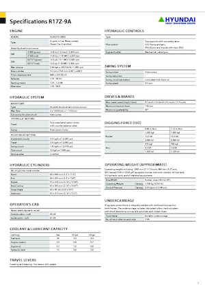 Mini-graafmachines Hyundai R17Z-9A