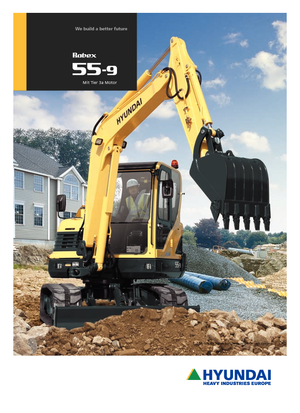 Mini-graafmachines Hyundai R 55-9