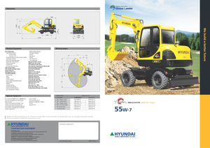 Mini-graafmachines Hyundai R 55 W 7