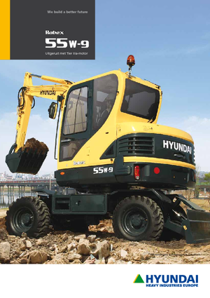 Mini-graafmachines Hyundai R 55 W-9