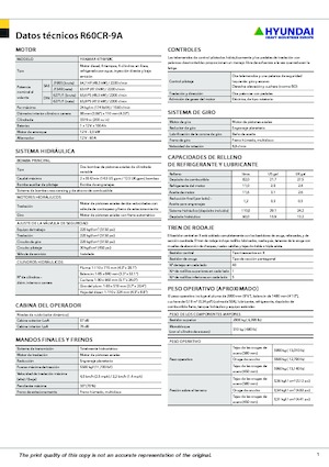 Mini-graafmachines Hyundai R60CR-9A
