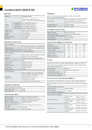 Mini-graafmachines Hyundai R60CR-9A