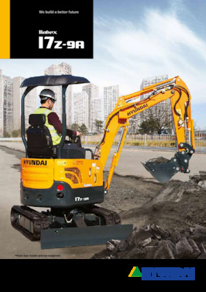 Mini-graafmachines Hyundai R17Z-9A