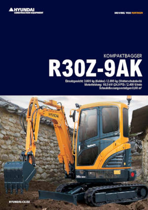 Mini-graafmachines Hyundai R30Z-9AK