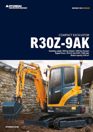 Mini-graafmachines Hyundai R30Z-9AK