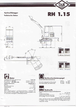 Mini-graafmachines O&K RH 1.15