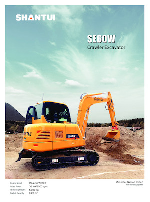 Mini-graafmachines Shantui SE60W