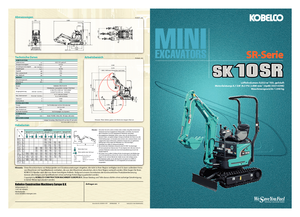 Mini-graafmachines Kobelco SK 10 SR 2