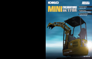 Mini-graafmachines Kobelco SK 17 SR 6E