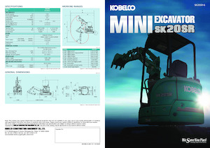 Mini-graafmachines Kobelco SK 20 SR 6