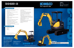 Mini-graafmachines Kobelco SK 30 SR 2