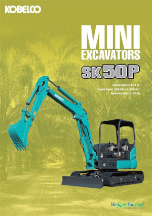 Mini-graafmachines Kobelco SK 50 P 6