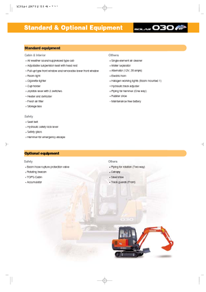 Mini-graafmachines Doosan Solar 030 plus