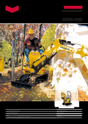 Mini-graafmachines Yanmar SV 08-1 AS