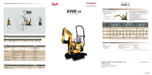 Mini-graafmachines Yanmar SV 08-1