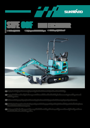 Mini-graafmachines Sunward SWE08F