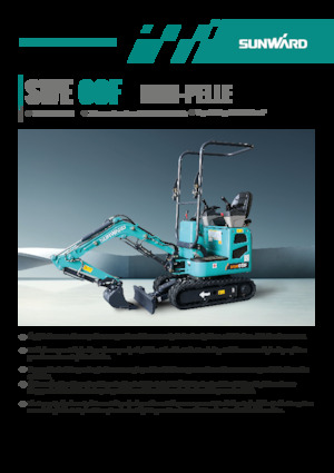 Mini-graafmachines Sunward SWE08F