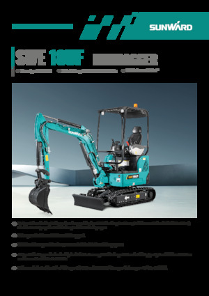 Mini-graafmachines Sunward SWE18UF 