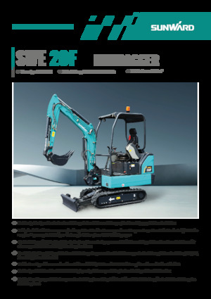 Mini-graafmachines Sunward SWE20F 