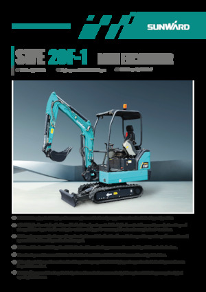 Mini-graafmachines Sunward SWE20F-1