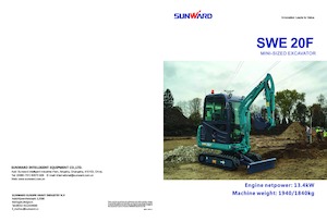 Mini-graafmachines Sunward SWE20F