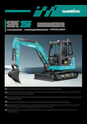 Mini-graafmachines Sunward SWE25F