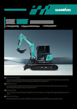 Mini-graafmachines Sunward SWE50UF