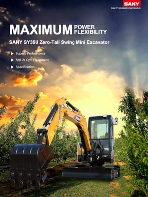 Mini-graafmachines Sany SY35U