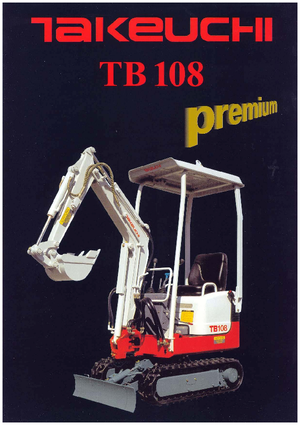 Mini-graafmachines Takeuchi TB 108