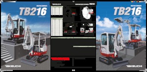 Mini-graafmachines Takeuchi TB 216 A