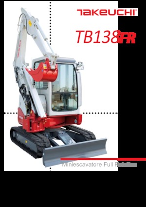 Mini-graafmachines Takeuchi TB 138 FR