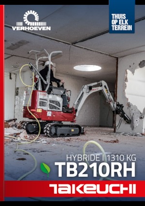 Mini-graafmachines Takeuchi TB 210 Hybrid