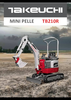 Mini-graafmachines Takeuchi TB 210 R