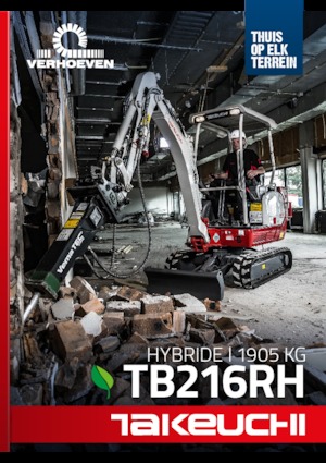 Mini-graafmachines Takeuchi TB 216 Hybrid