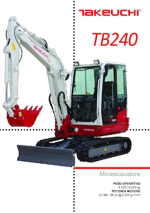 Mini-graafmachines Takeuchi TB 240