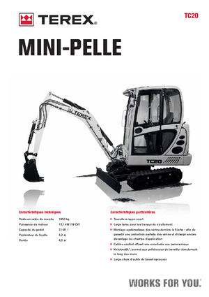 Mini-graafmachines Terex TC 20