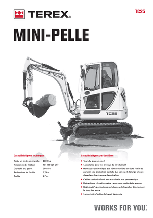 Mini-graafmachines Terex TC 25