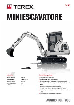 Mini-graafmachines Terex TC 35