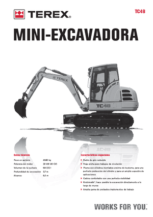 Mini-graafmachines Terex TC 48