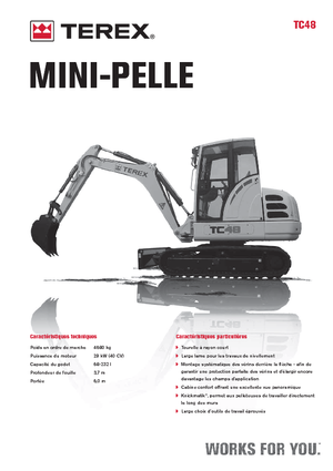 Mini-graafmachines Terex TC 48