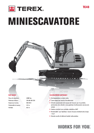 Mini-graafmachines Terex TC 48