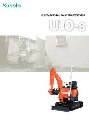 Mini-graafmachines Kubota U10-3 G